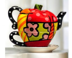 Britto Large Teapot: Cheek to Cheek - Artreco