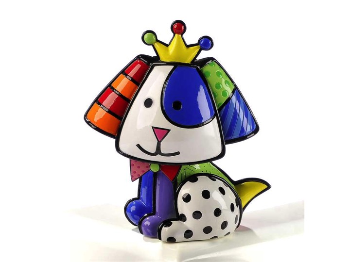 Romero Britto Yorkshire Dog Figurine ** NEW ** LIMITED outlet EDITION