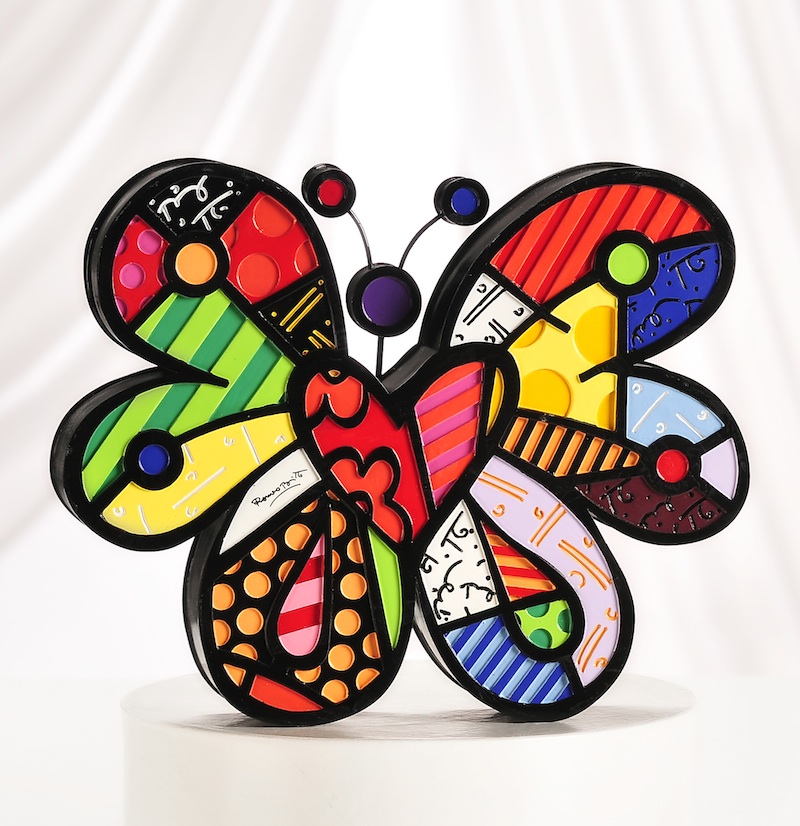 ROMERO BRITTO ALLOY MAGNET Butterfly Design 