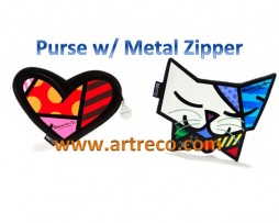 Purse w/ Metal Zipper