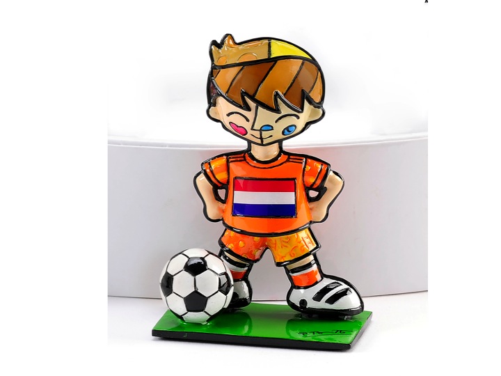 Romero Britto Complete Collection of 10 World Cup Mini Soccer Player  Figurines