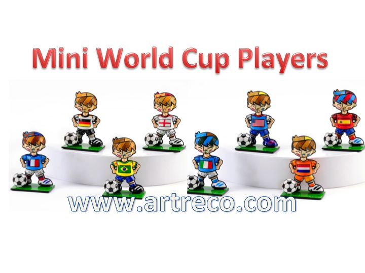 Britto Mini World Cup Soccer Player - Brazil - Artreco