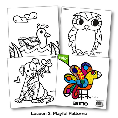 Download Britto Coloring Book & Colored Pencils - Animal Edition ...