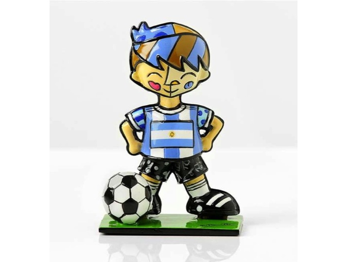 Romero Britto Mini Figurine World Cup Netherlands #333129 w/Box & Tag Enesco 