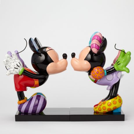 Mickey & Minnie Kissing Sculpture or Bookends - Numbered Limited Edition  Set - Artreco