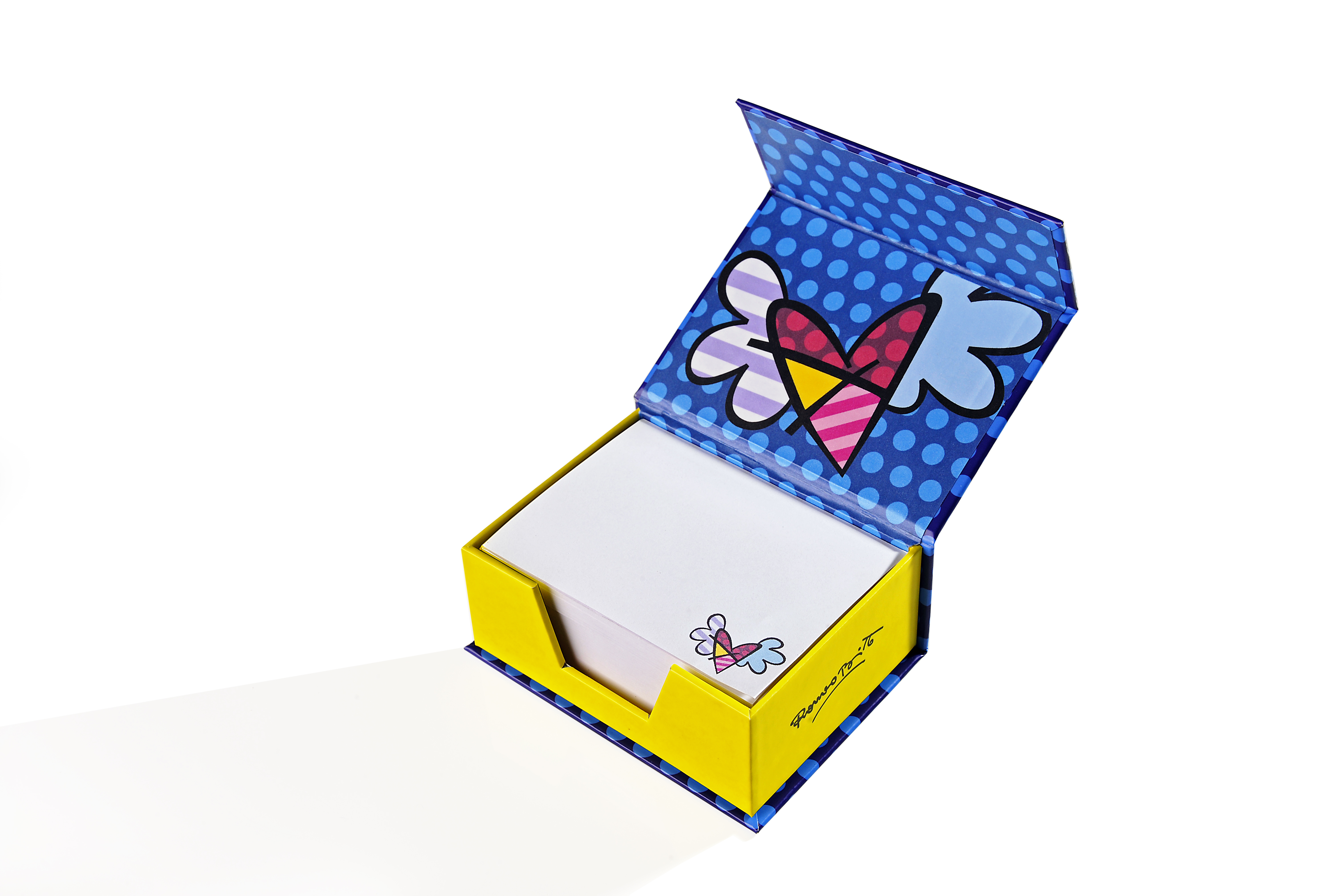 FLYING HEART  ** NEW *** ✿ ROMERO BRITTO ✿ BOXED MEMO PADS 