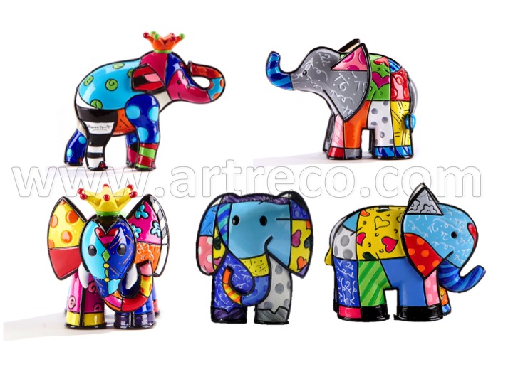 https://artreco.com/wp-content/uploads/2017/05/Romero-Britto-Set-of-5-Mini-Elephant-Figurines-ARTRECO.jpg