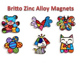 Romero Britto Zinc Alloy Magnets