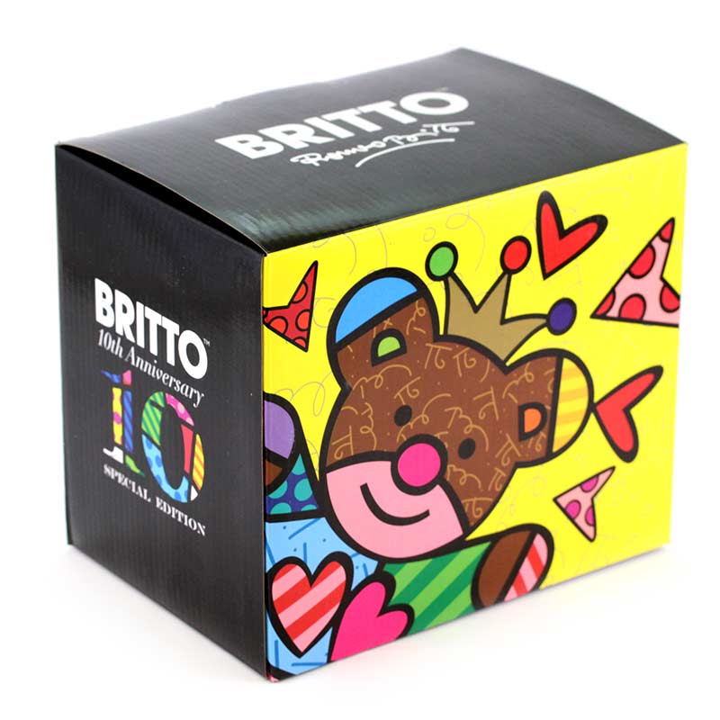 Figurine Romero Britto 10th Anniversay Animal Lucky Elephant NEW with gift box